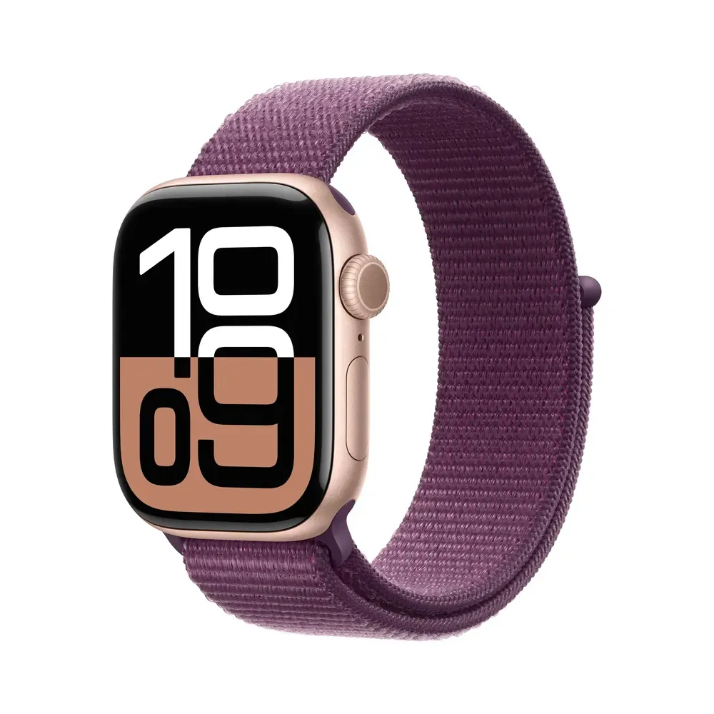 gnqt0byqy3v52xi6aq30jg4bcjsw6nbl Apple Watch Series 10 46mm Rose Gold Aluminum Case with Plum Sport Loop (M/L) — изображение 1